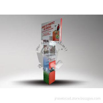 Offset printing cardboard standee display for travel case /